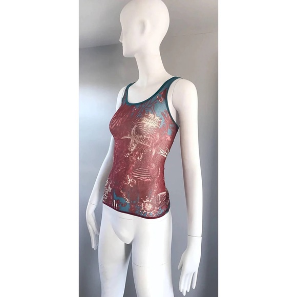 IN SEARCH OF Jean Paul gaultier sea life print top - Picture 4 of 4